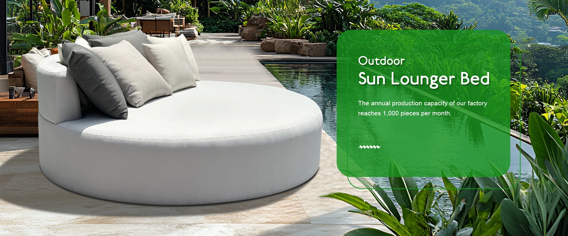 Udendørs Sun Lounger sengeleverandør