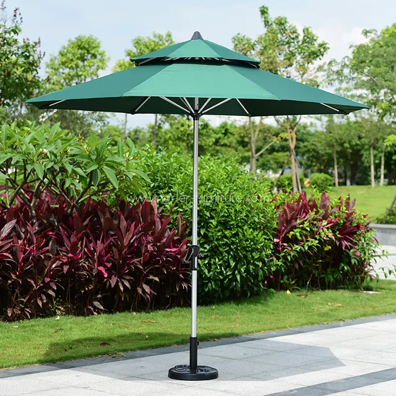 All-aluminiumsstruktur dobbelt Milan udendørs parasol