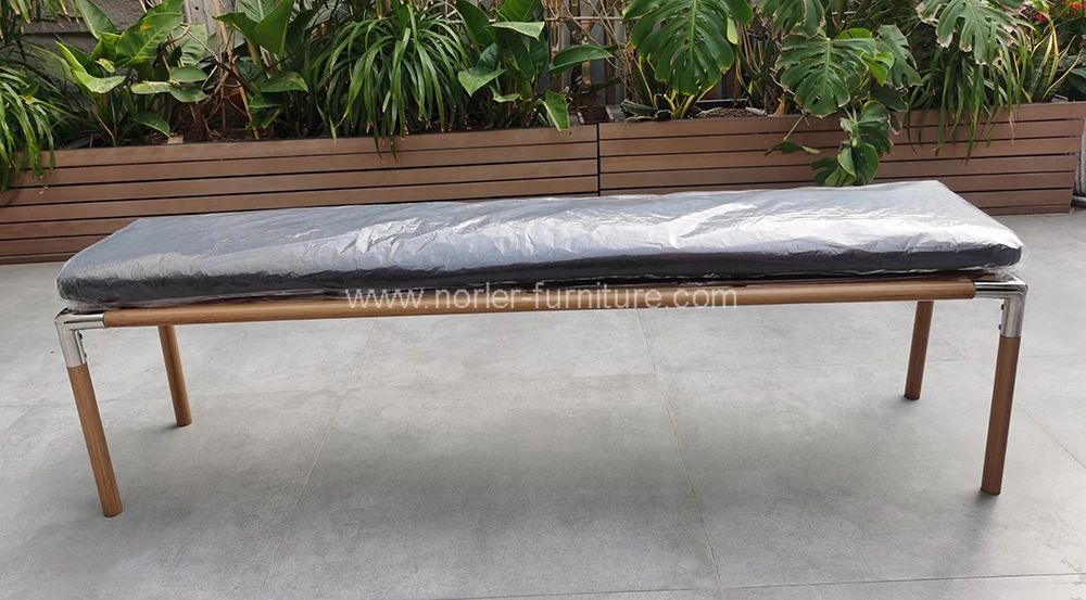 Modern Outdoor Aluminum Textilene Mesh Dining Set