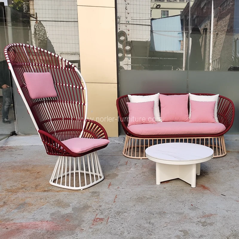 Seneste salg af reb udendørs sofa