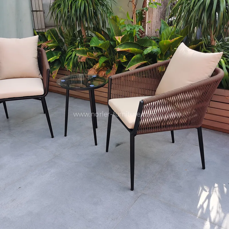 Udendørs vejrbestandig Courtyard Aluminium Balkon Set